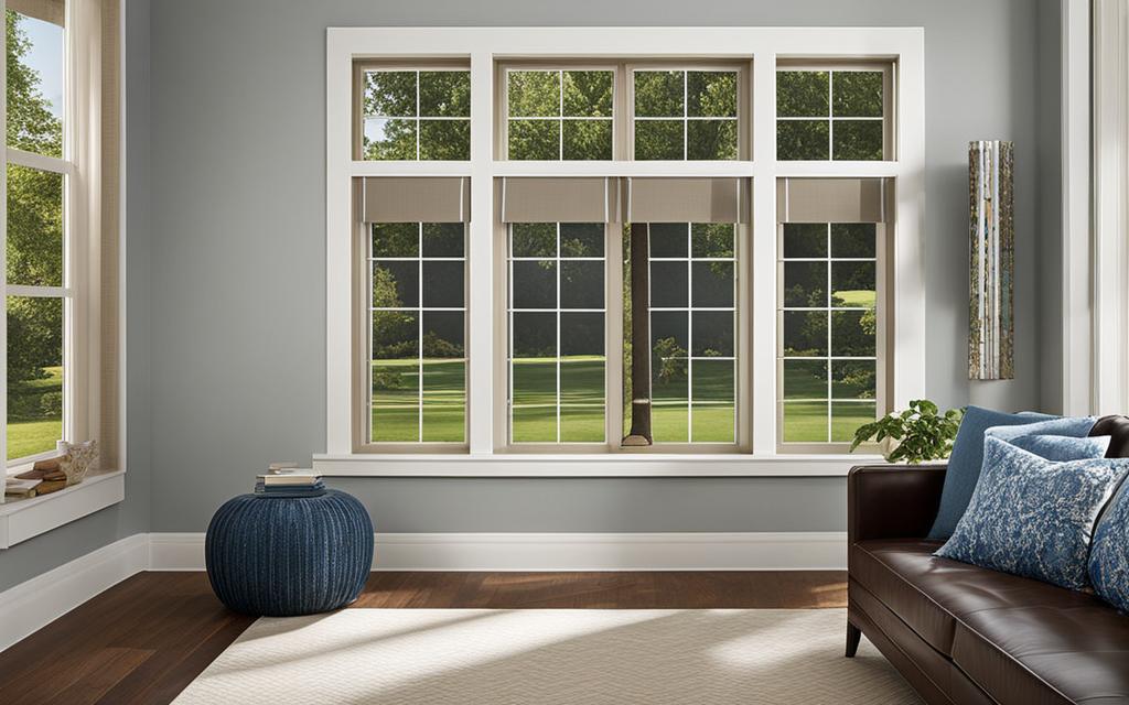 Living de hogar con Ventanas Termopanel de PVC